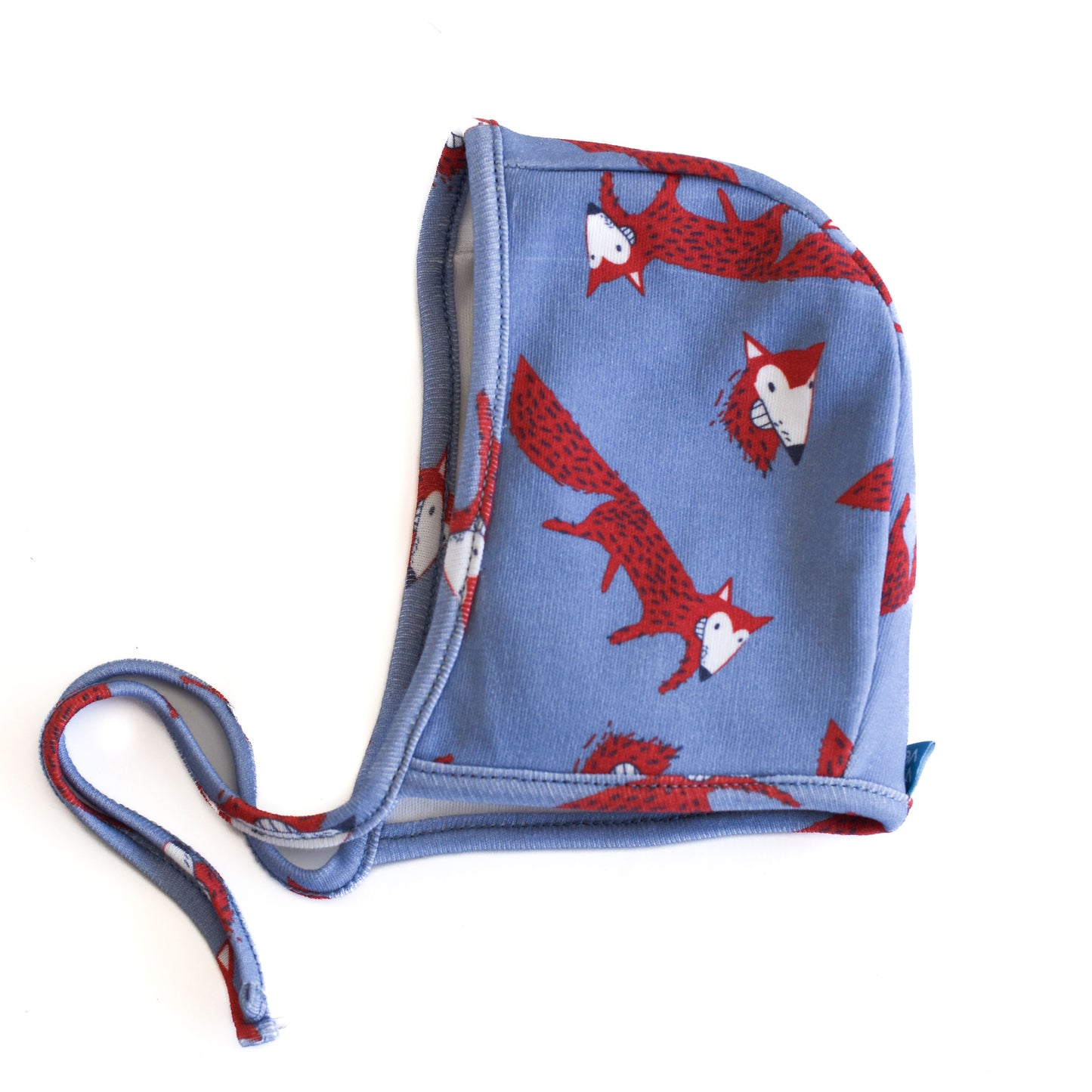 gorro capota algodón zorrito de darwin azul