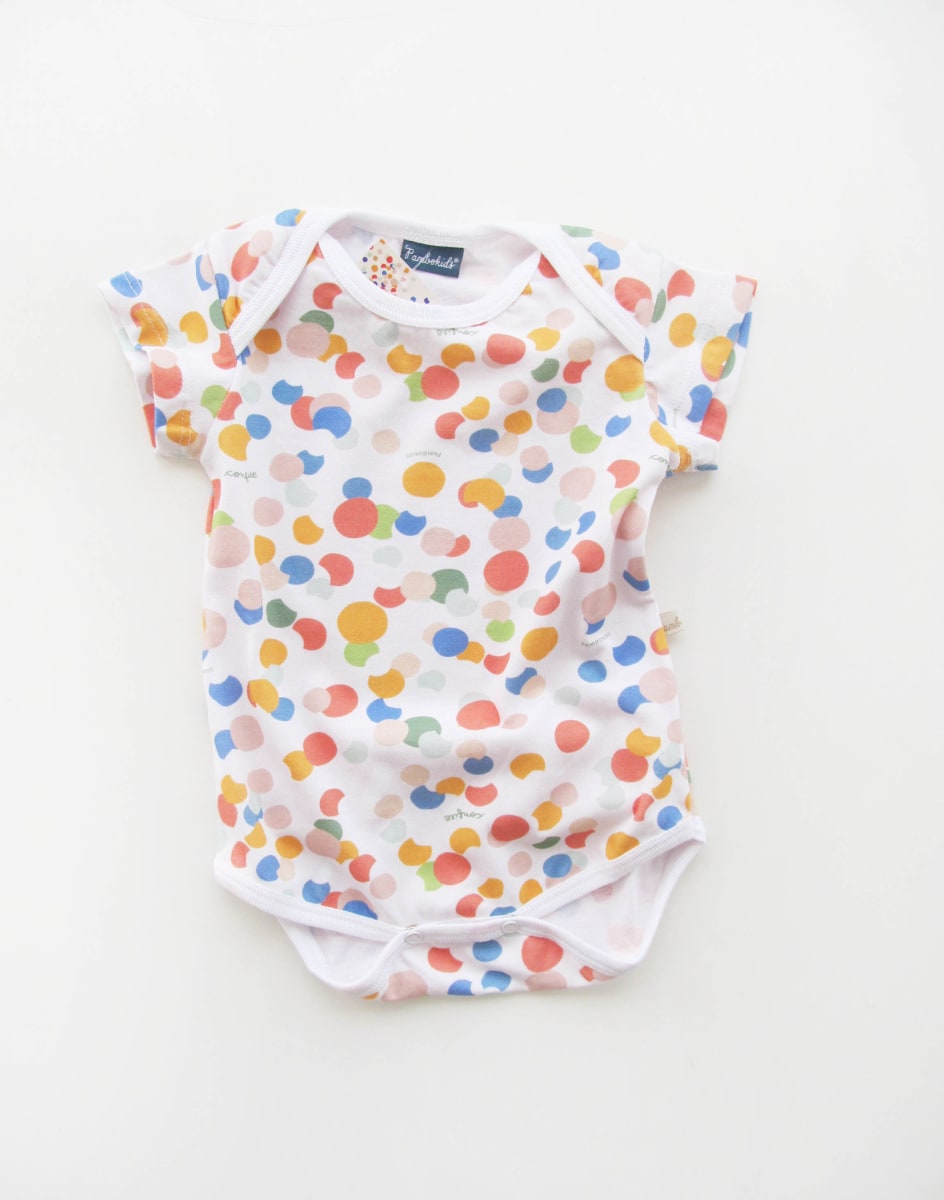 Body algodón confeti