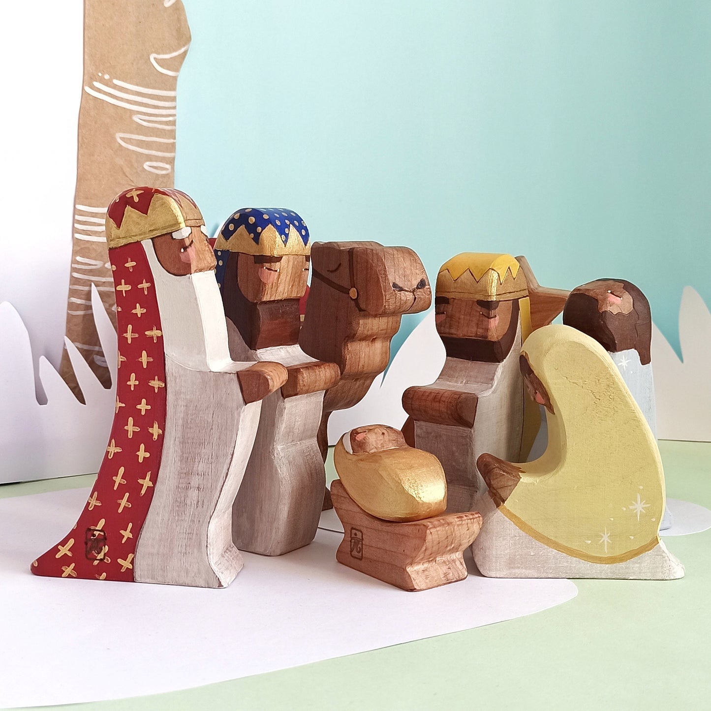 Pesebre de madera: El susurro de Belén