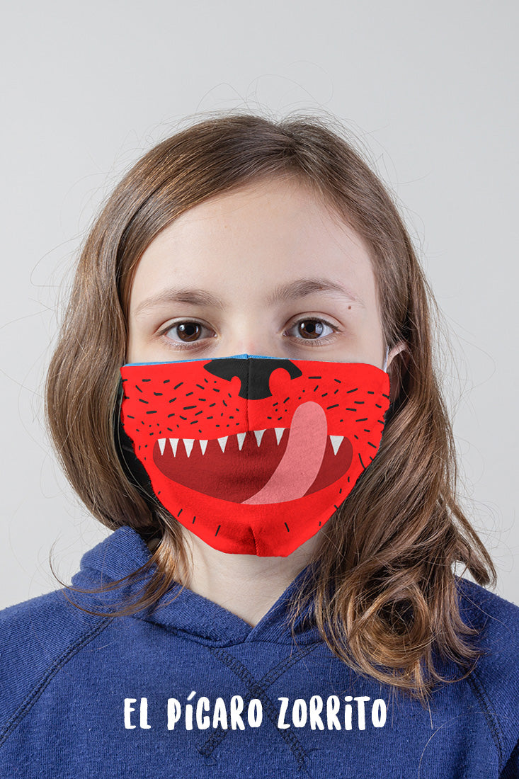 Pack de 7 Cubrebocas - Sonrisa animal (4549698355275)