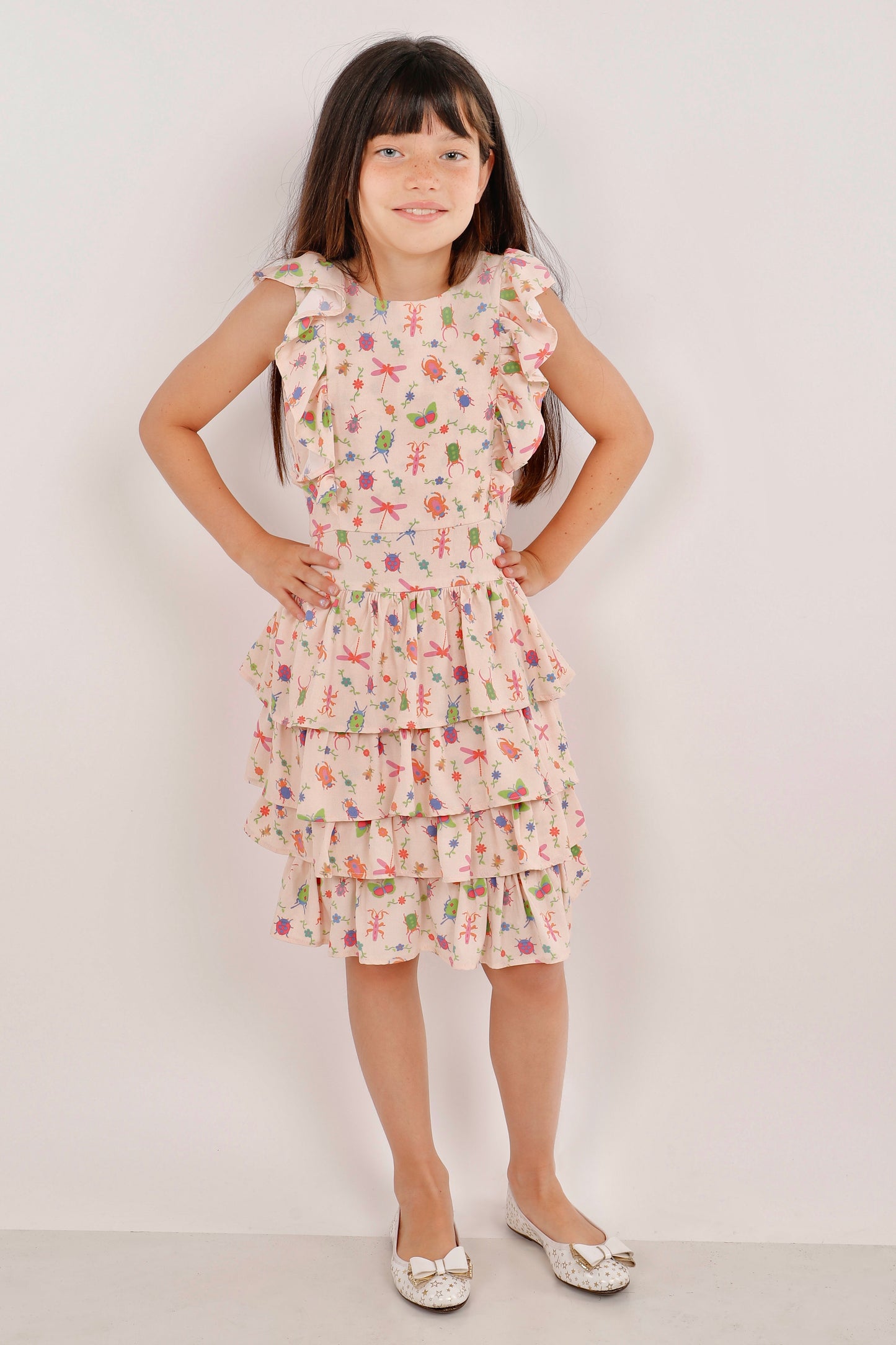 Vestido Expansible de Vuelitos – Estampado Insectos 🦋✨