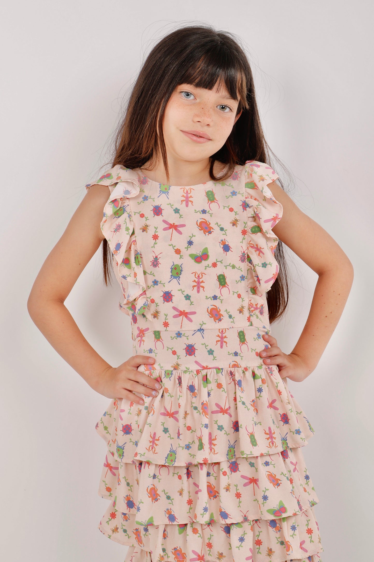 Vestido Expansible de Vuelitos – Estampado Insectos 🦋✨