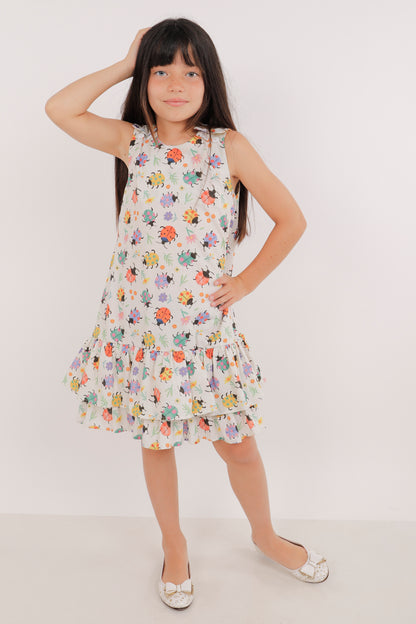 Vestido Expansible Trapecio – Estampado Chinitas 🐞✨