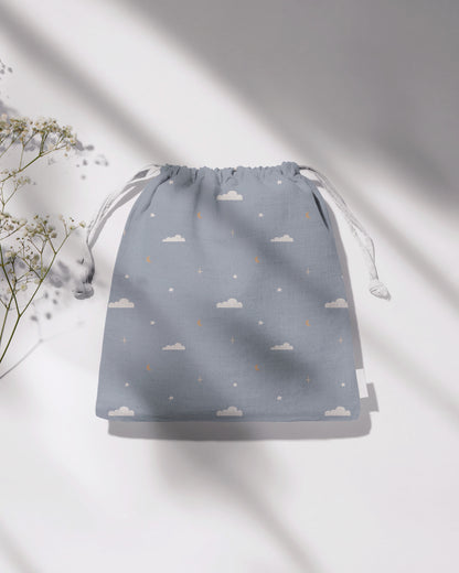 Bolsa de tela impermeable nubes