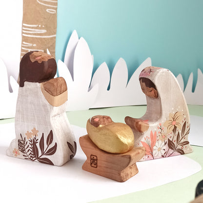 Pesebre de madera: Donde nace la luz