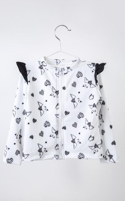 Eco Friendly HEARTS-PRINT RASHGUARD (1492334510155)