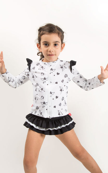 Eco Friendly HEARTS-PRINT RASHGUARD (1492334510155)